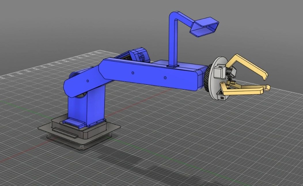 5 DOF Robotic Arm Render